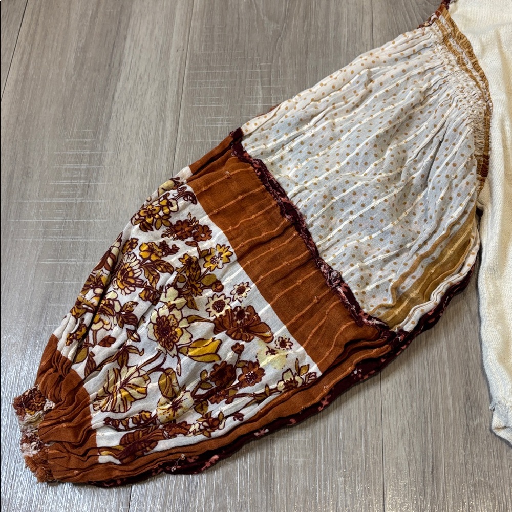 Free People Light Magic Patchwork Balloon Sleeve … - image 6